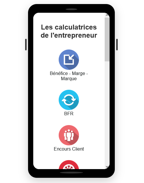Calculatrice Entrepreneur Screenshot